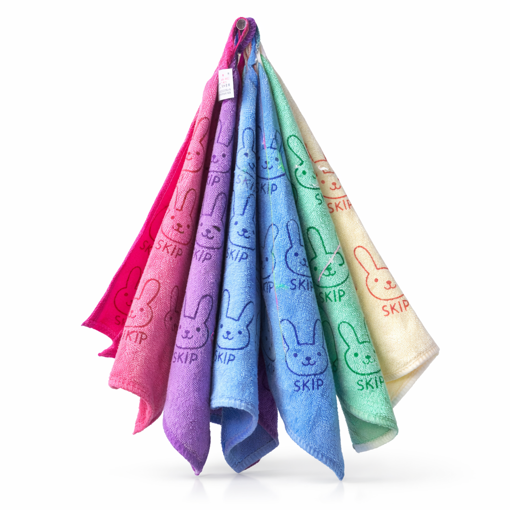 Baby Soft Face Towels (Pack of 6) – Bunny Print Cotton Towel Set
