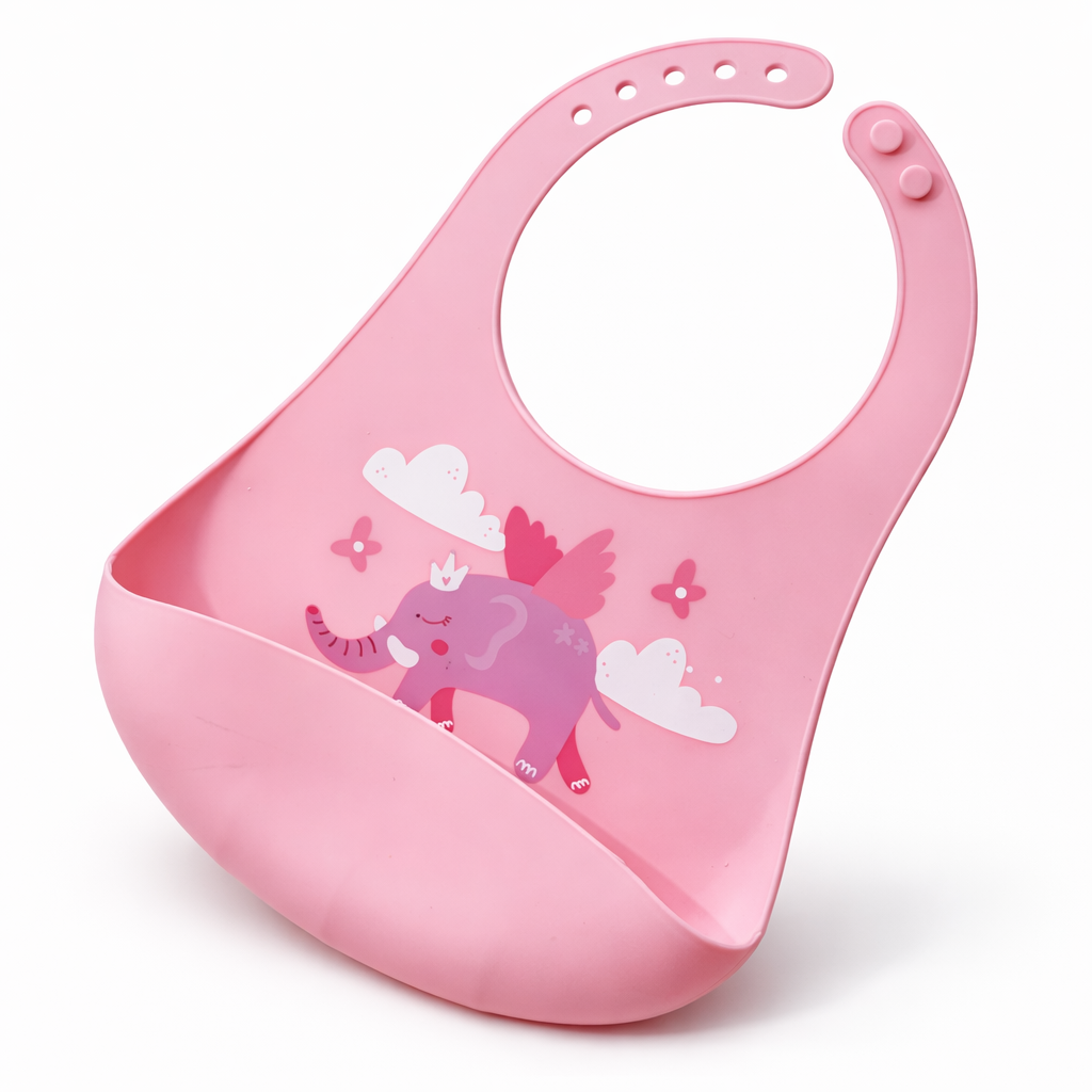 Baby Silicone Feeding Bib – Waterproof & Easy Clean
