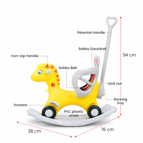3 in 1 Baby Ride-On Rocker Toy