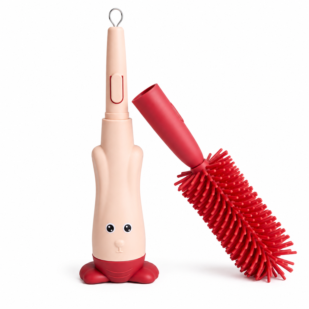 Baby Bottle Cleaning Brush Set – Cute & Practical Cleaning Solution