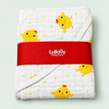 Muslin Baby Wrapper – Cute Chick Print | Soft & Breathable Baby Wrap for Newborns