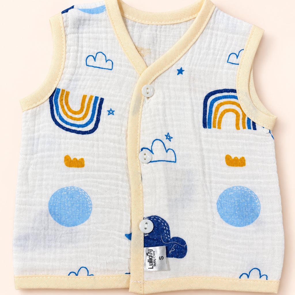Muslin Sleeveless Baby Jabala