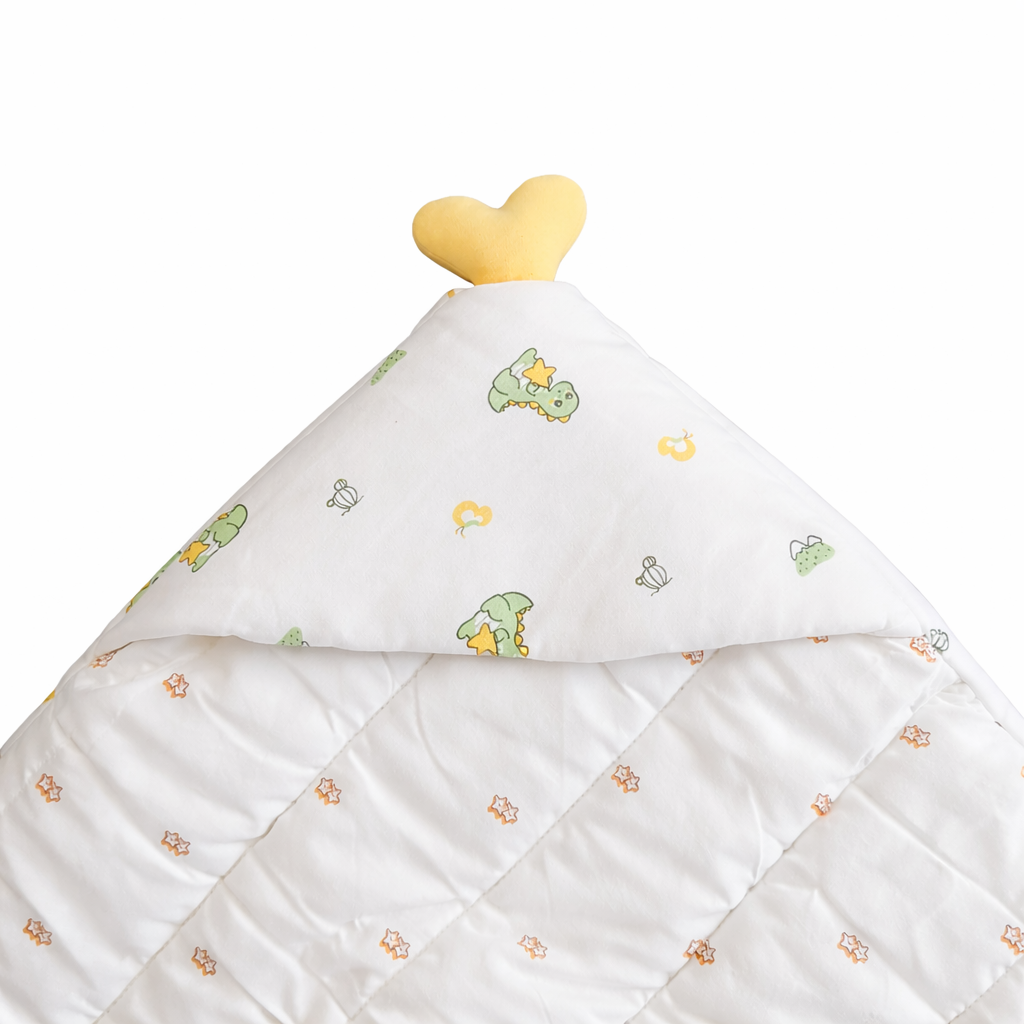 Premium Hooded Baby Swaddle Blanket – Soft Cotton Wrap for Newborns & Infants