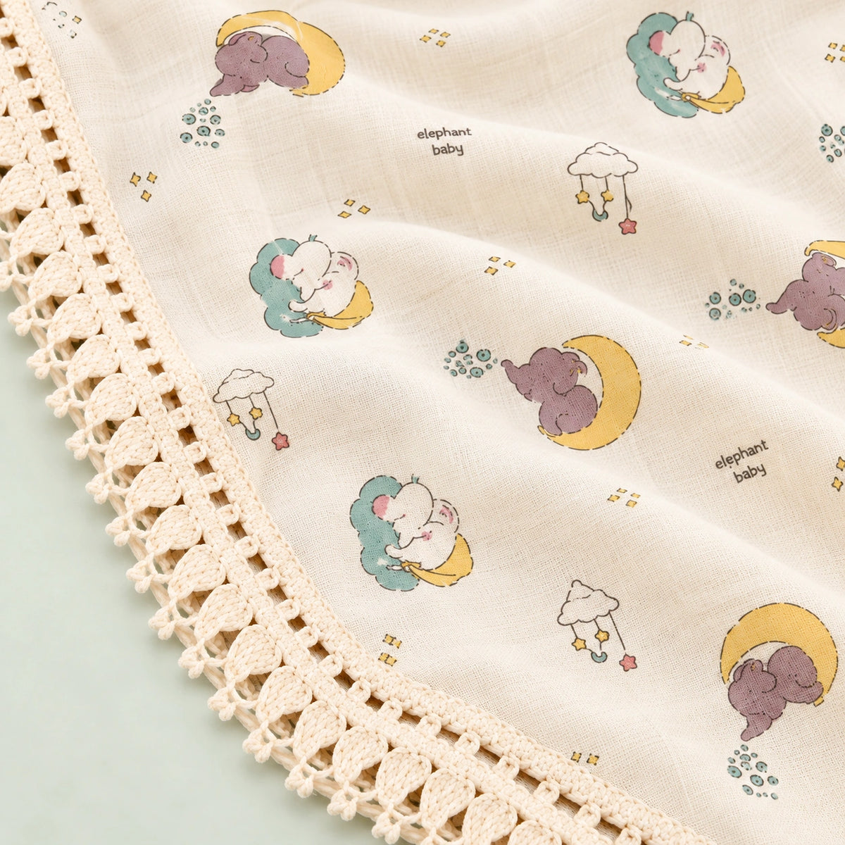 Muslin Swaddle Beige & Breathable Baby Swaddle