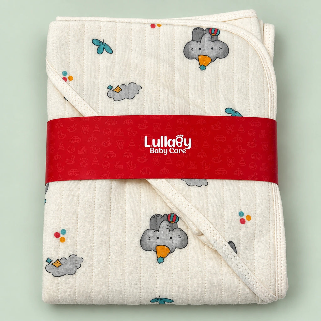 Baby Hooded Towel – |Elephant|