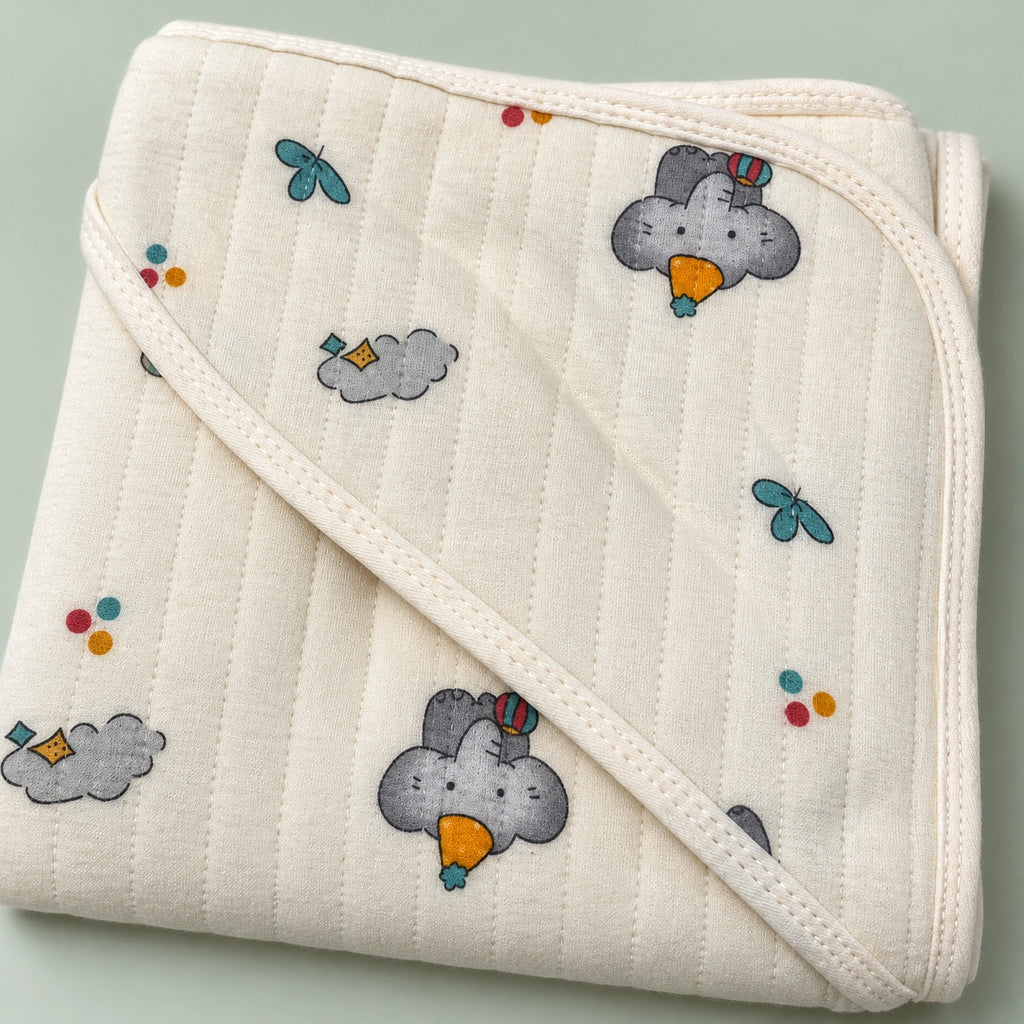 Baby Hooded Towel – |Elephant|