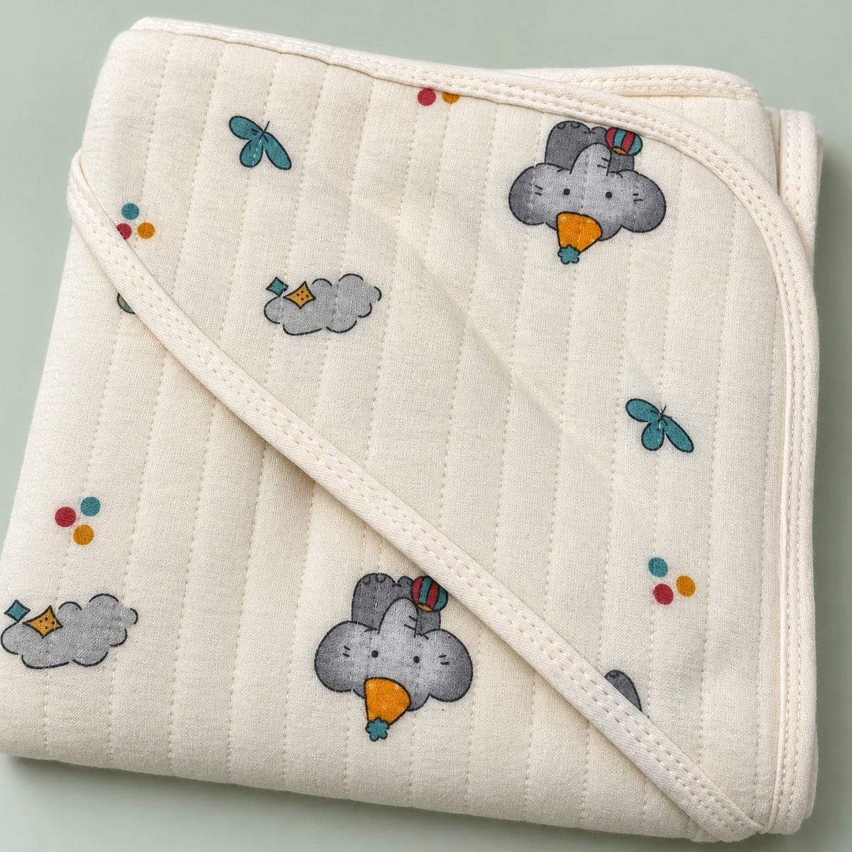 Baby Hooded Towel – |Elephant|