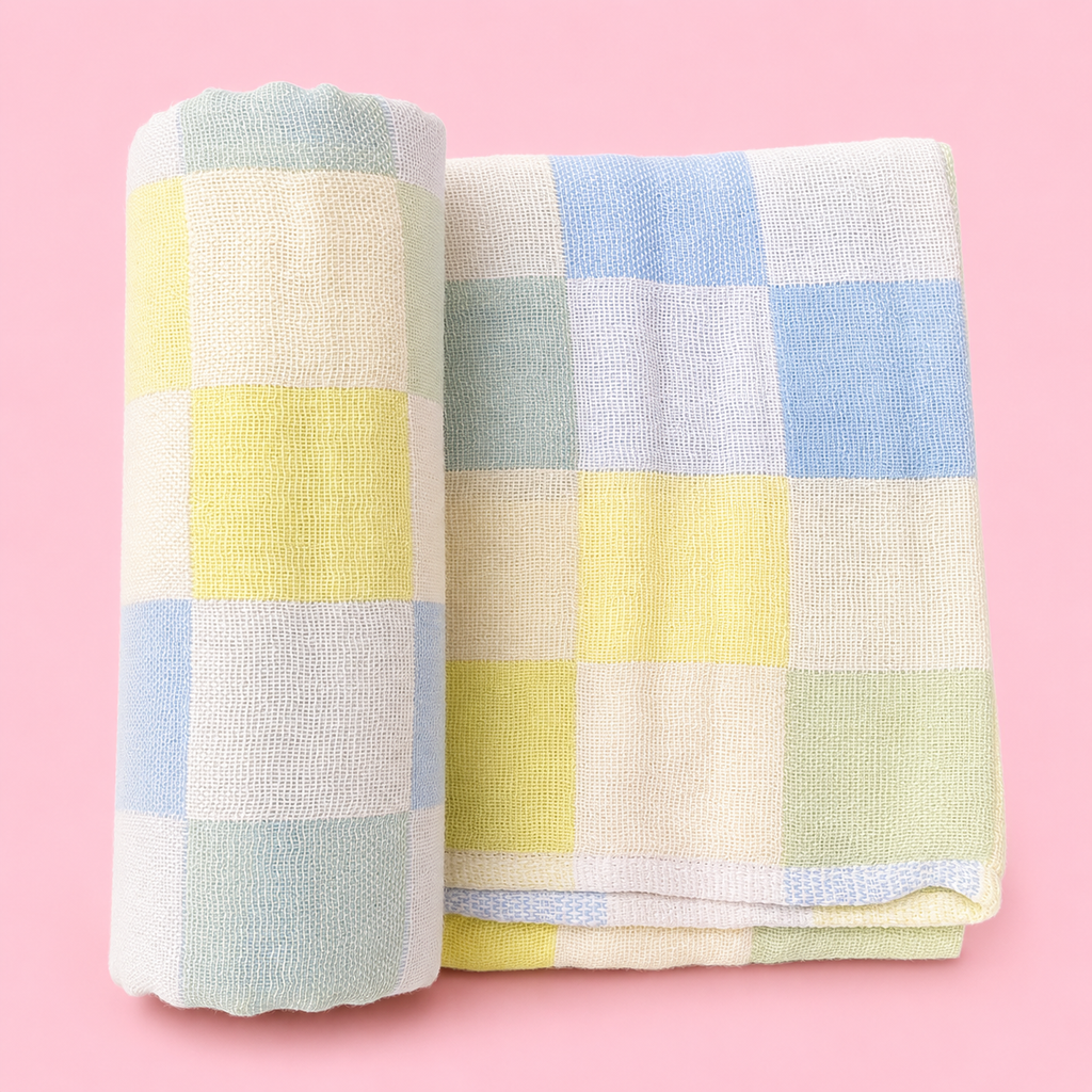 Muslin Bath Towel | Blue