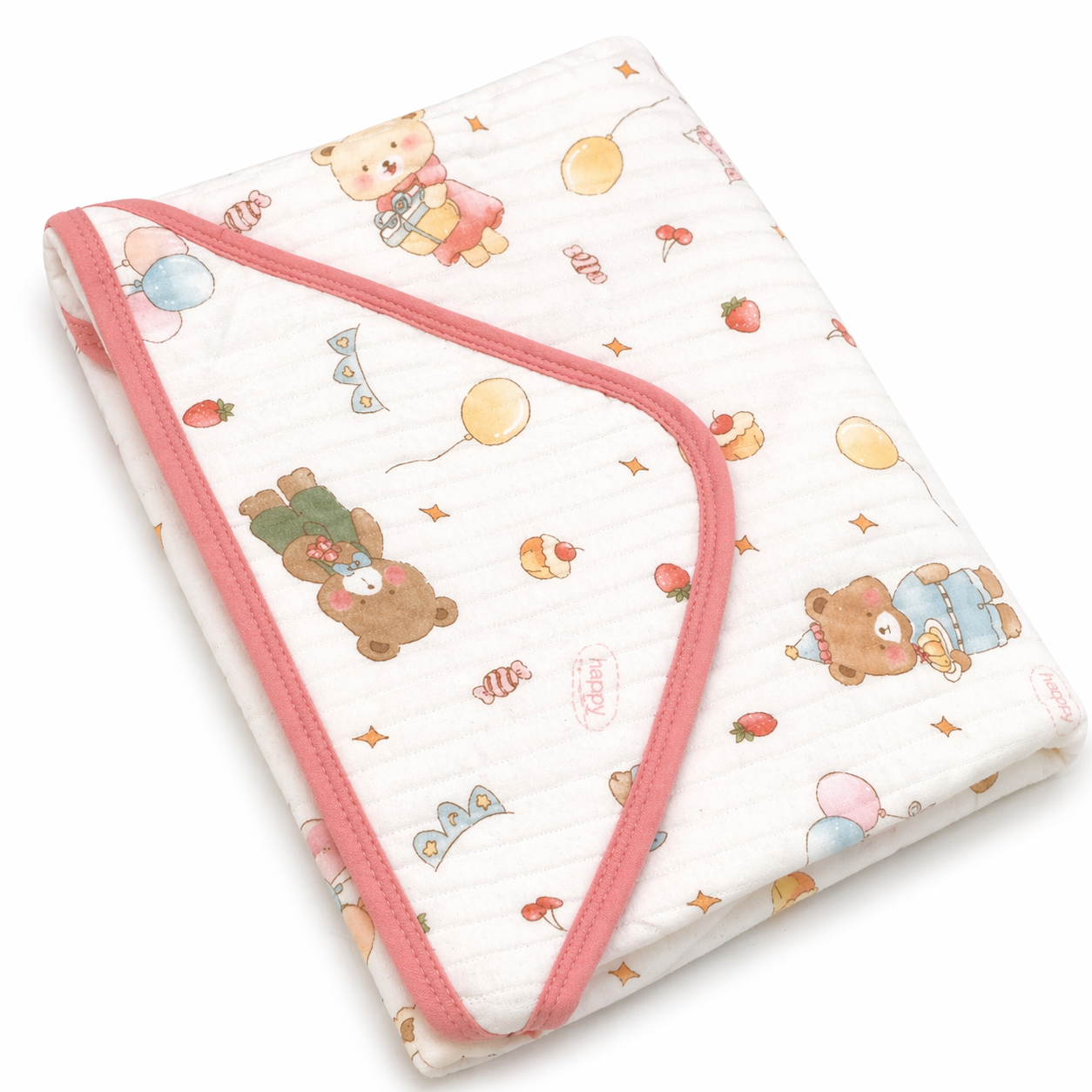 Premium Baby Wrapper with Hood – Soft Cotton Receiving Blanket