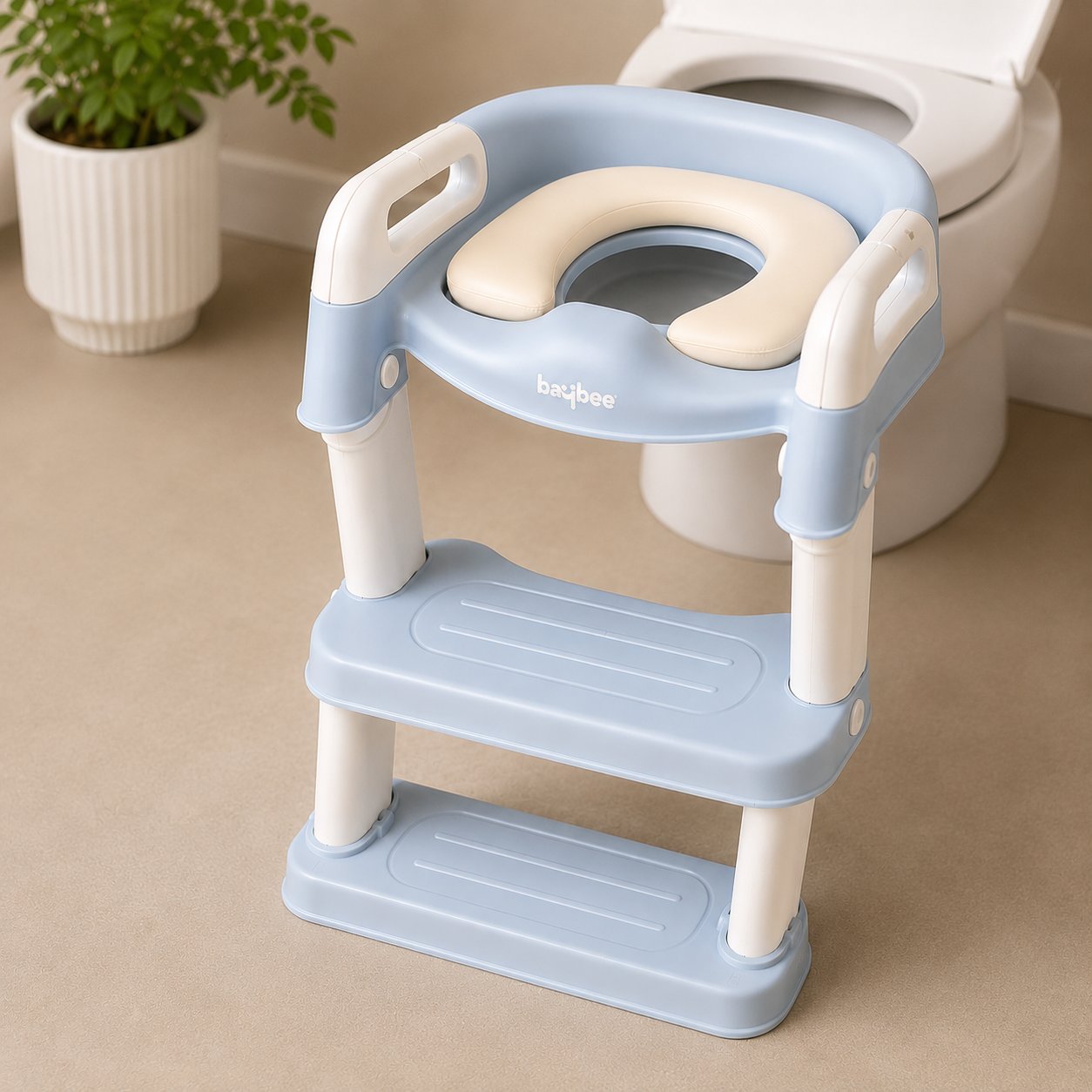 Baybee Toddler Toilet Trainer Seat with Ladder