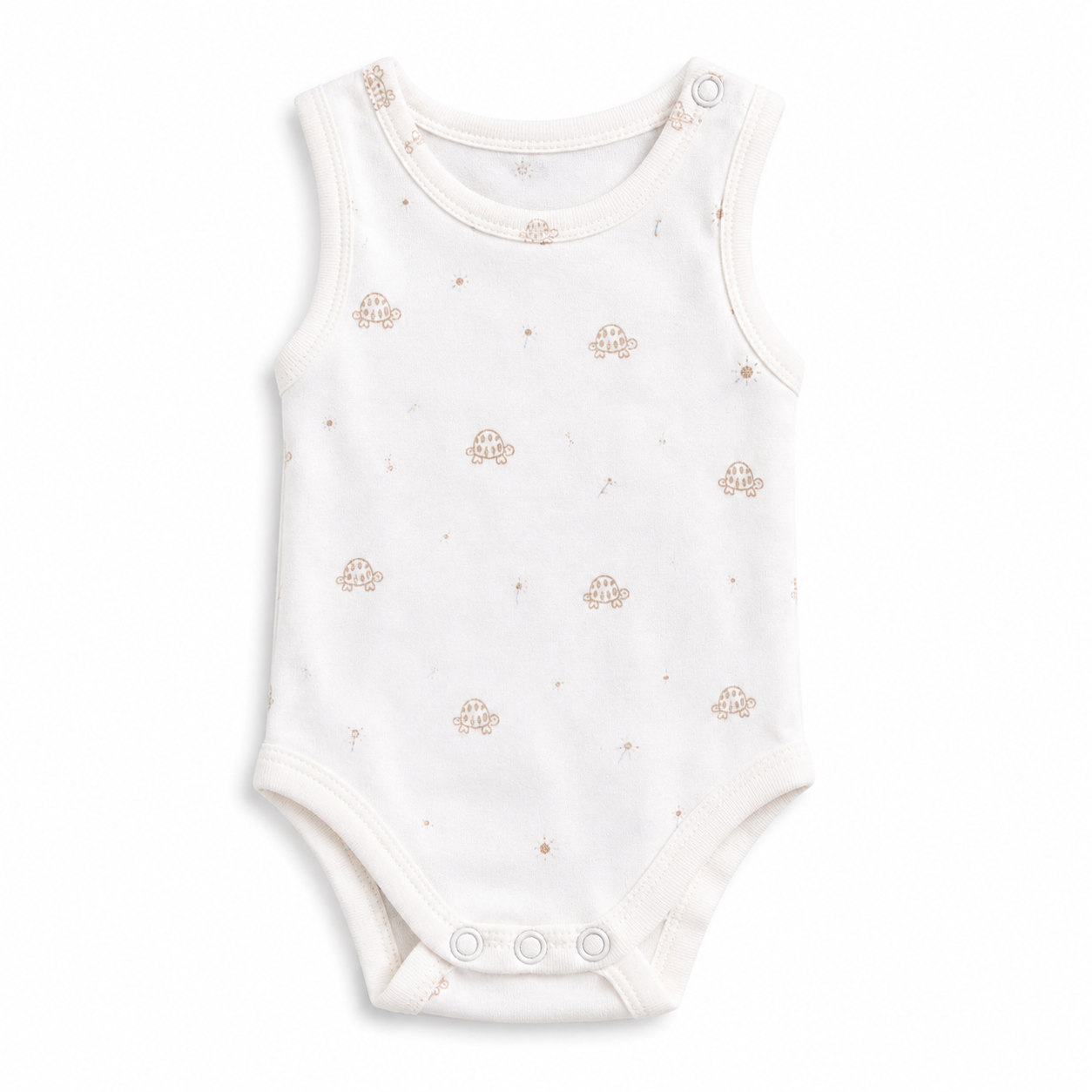 Baby Sleeveless Floral Onesie  –( 0-3 Months)