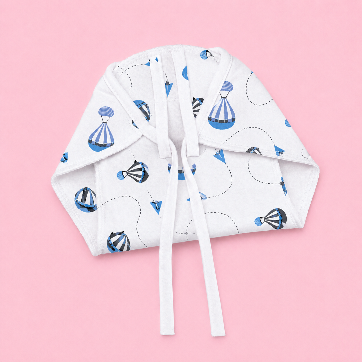 Muslin Nappies | Tie - up | Blue Parachute