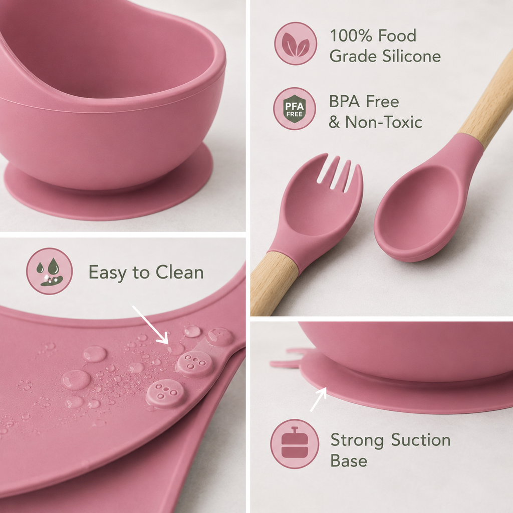 Premium Silicone Feeding Set