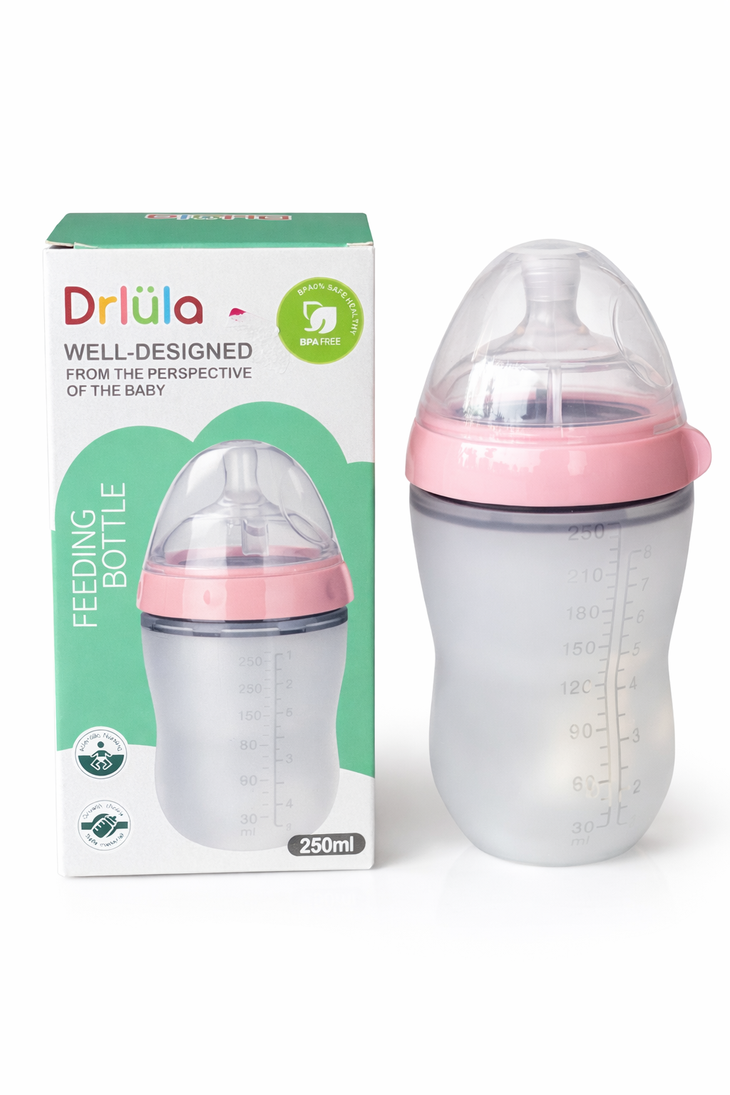 Drlula Baby Feeding Bottle with Straw