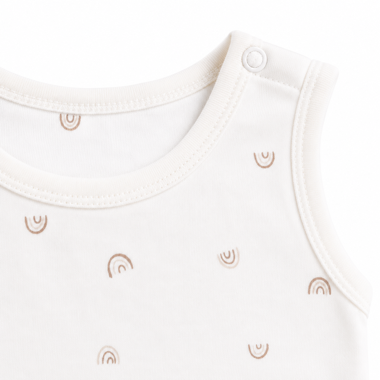 Baby Sleeveless Floral Onesie  –( 0-3 Months)