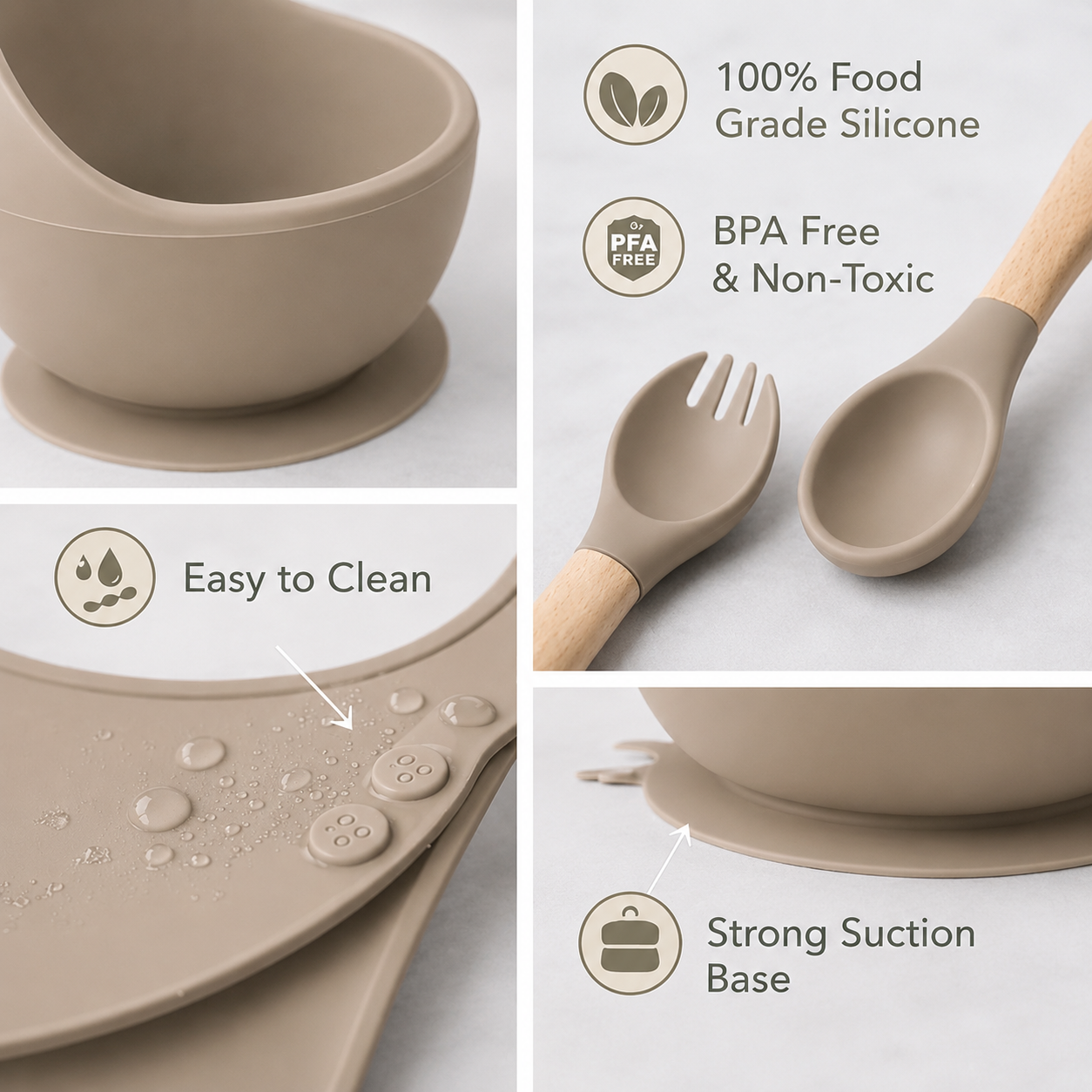 Premium Silicone Feeding Set