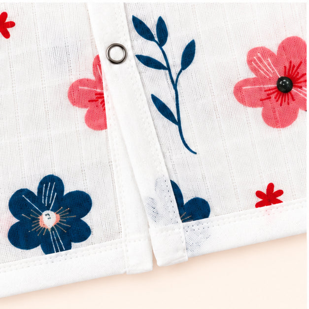 Printed Muslin Jabala for Newborn Baby