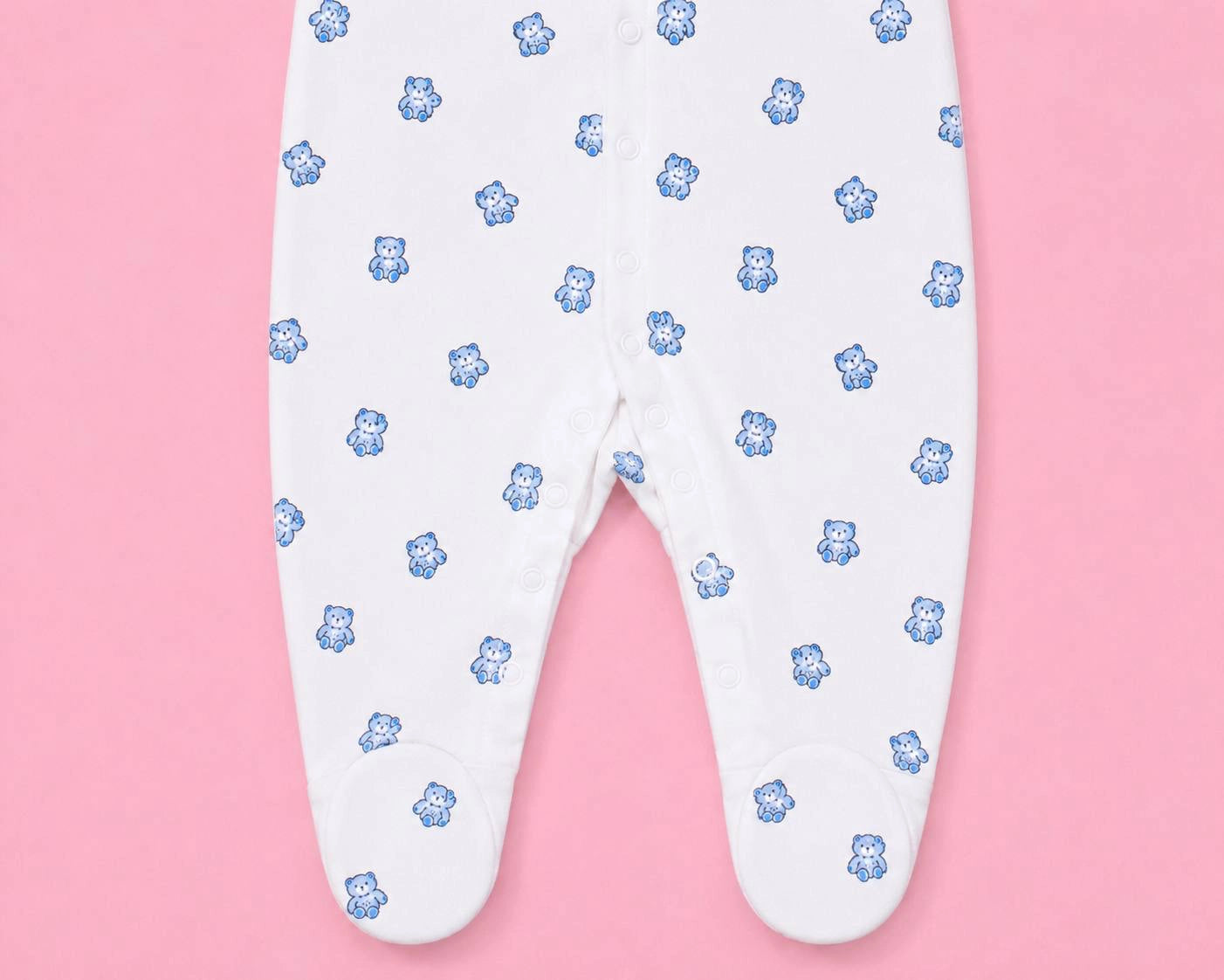 Baby Hooded Zip Sleepsuit Bear| 0-3 Months | Romper