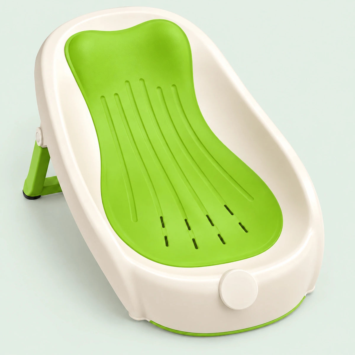 Baby Bathtub with Bath Support|Green|