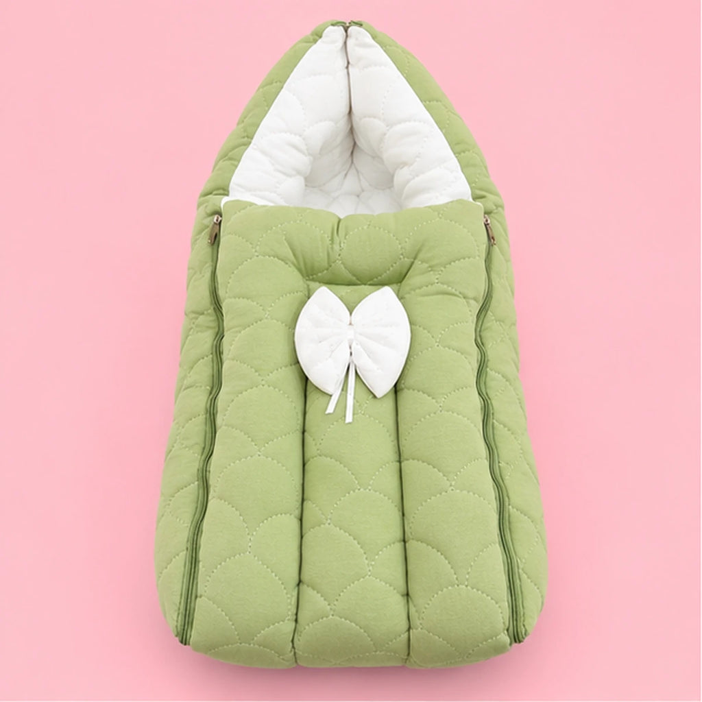 Premium Quilted Baby Carry Nest with Hood & Zip