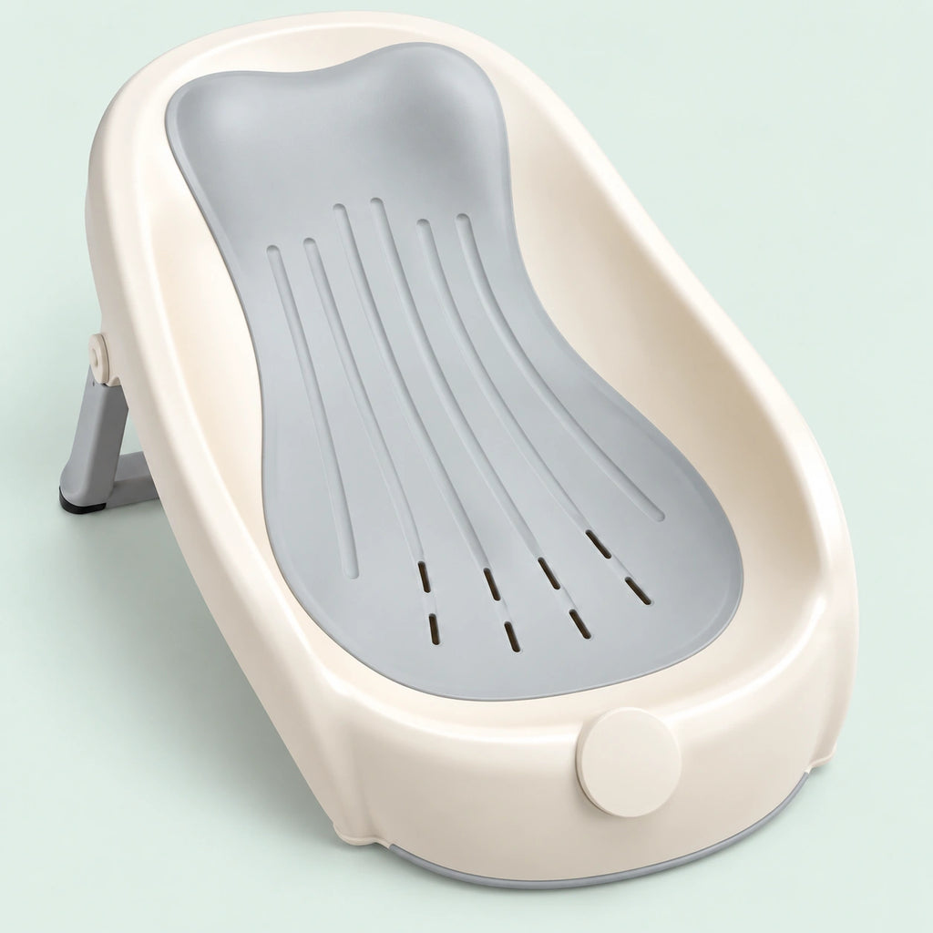 Baby Bathtub with Bath Support|Grey||