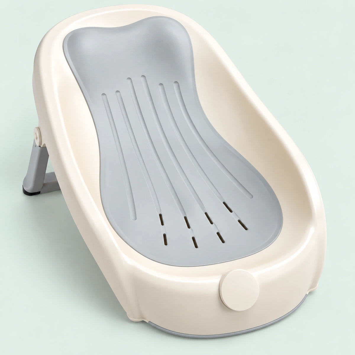 Baby Bathtub with Bath Support|Grey||