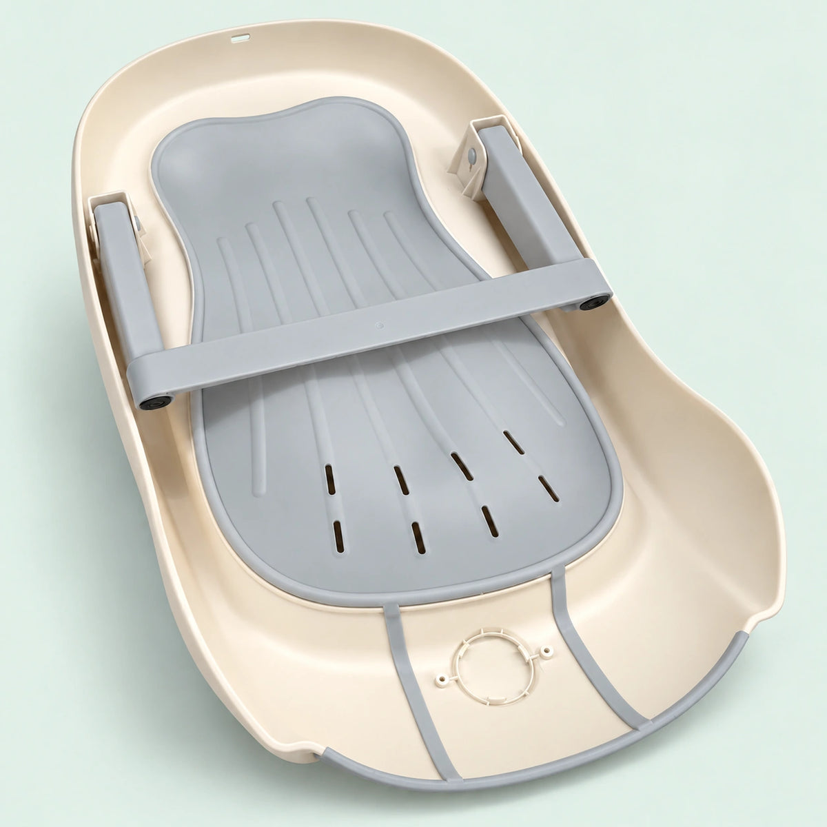 Baby Bathtub with Bath Support|Grey||