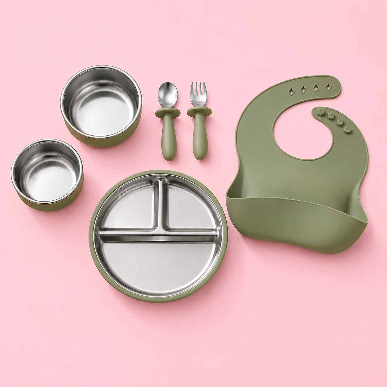 Premium Stainless Steel Feeding Set
