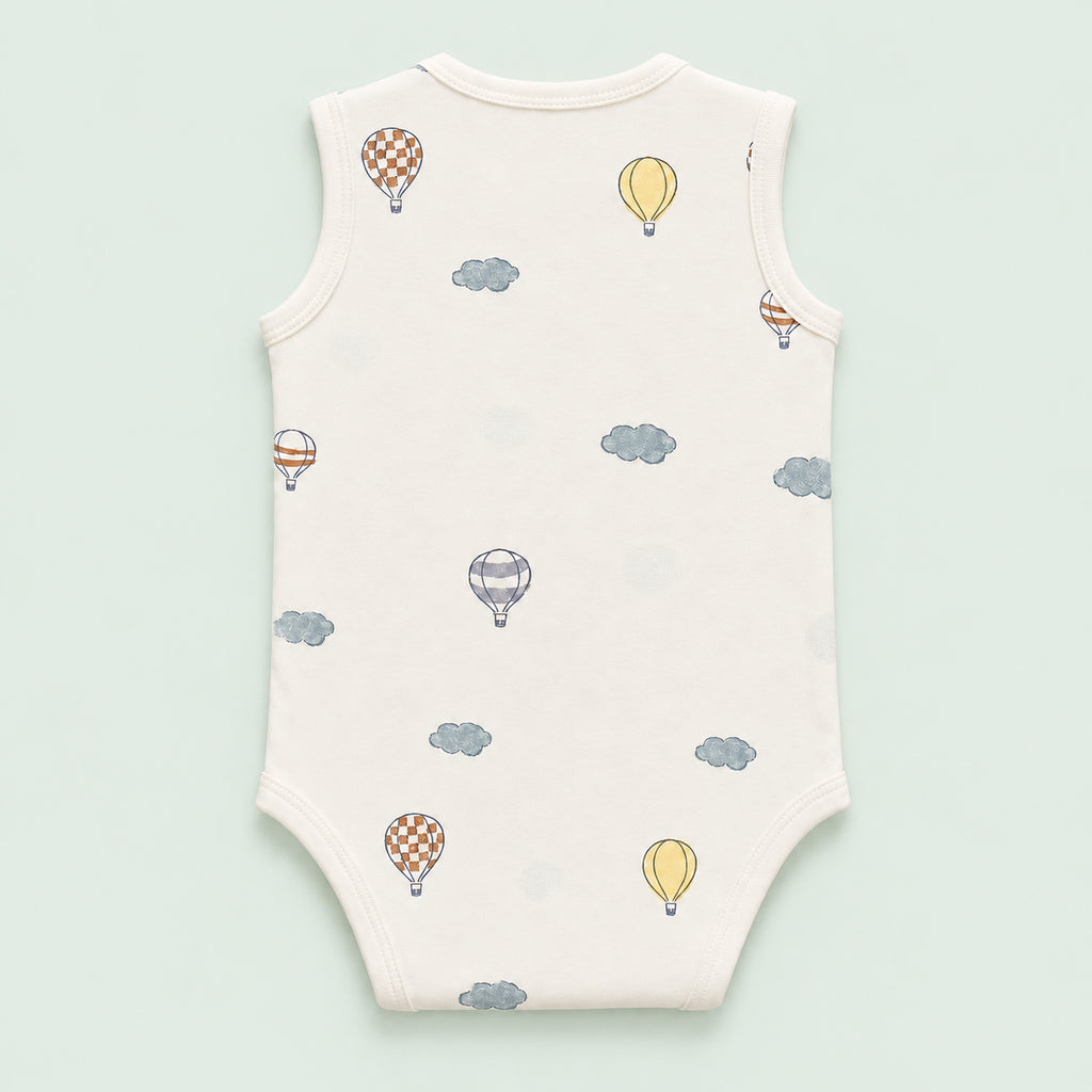 Baby Sleeveless Floral Onesie | Parachute | 0-3 Months