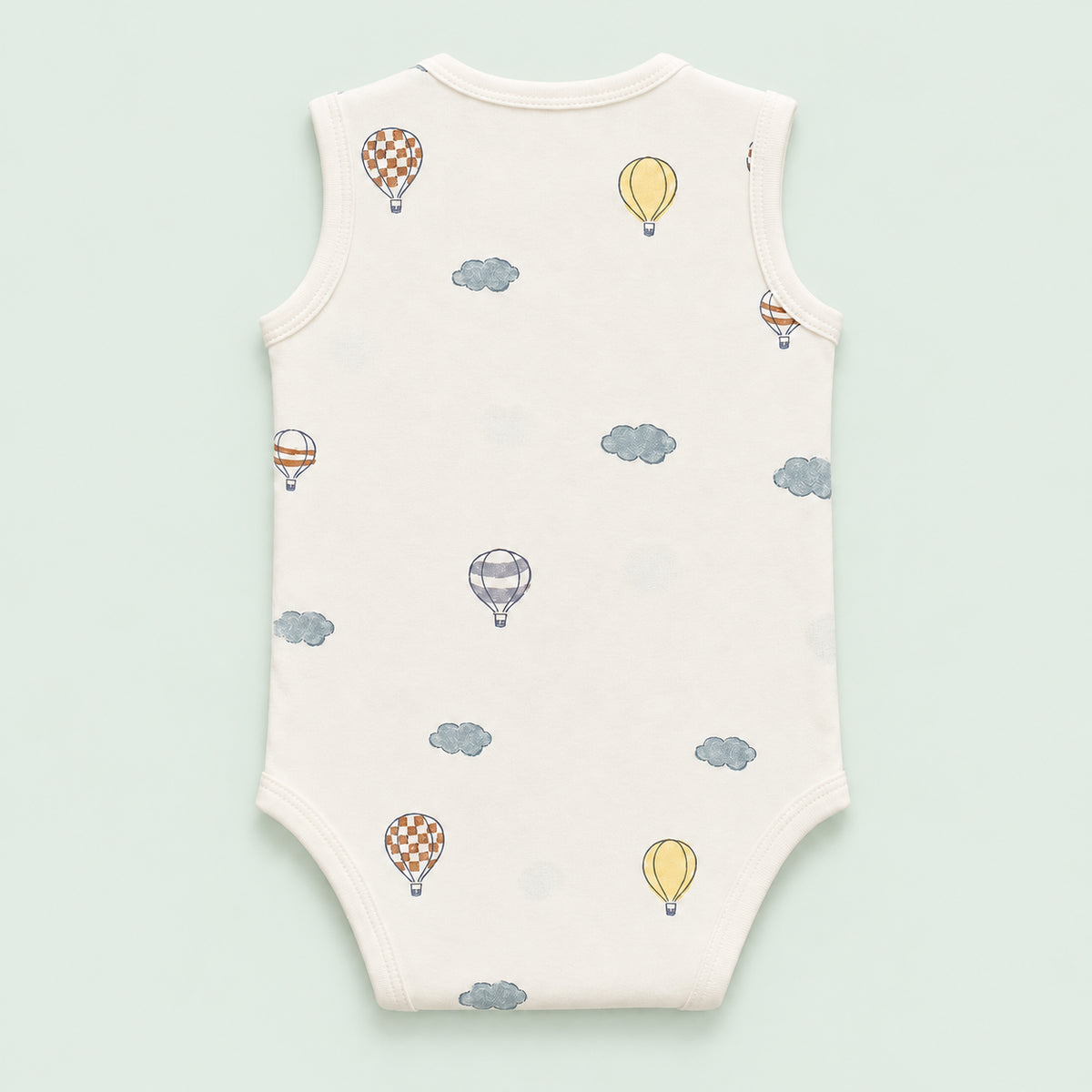 Baby Sleeveless Floral Onesie | Parachute | 0-3 Months