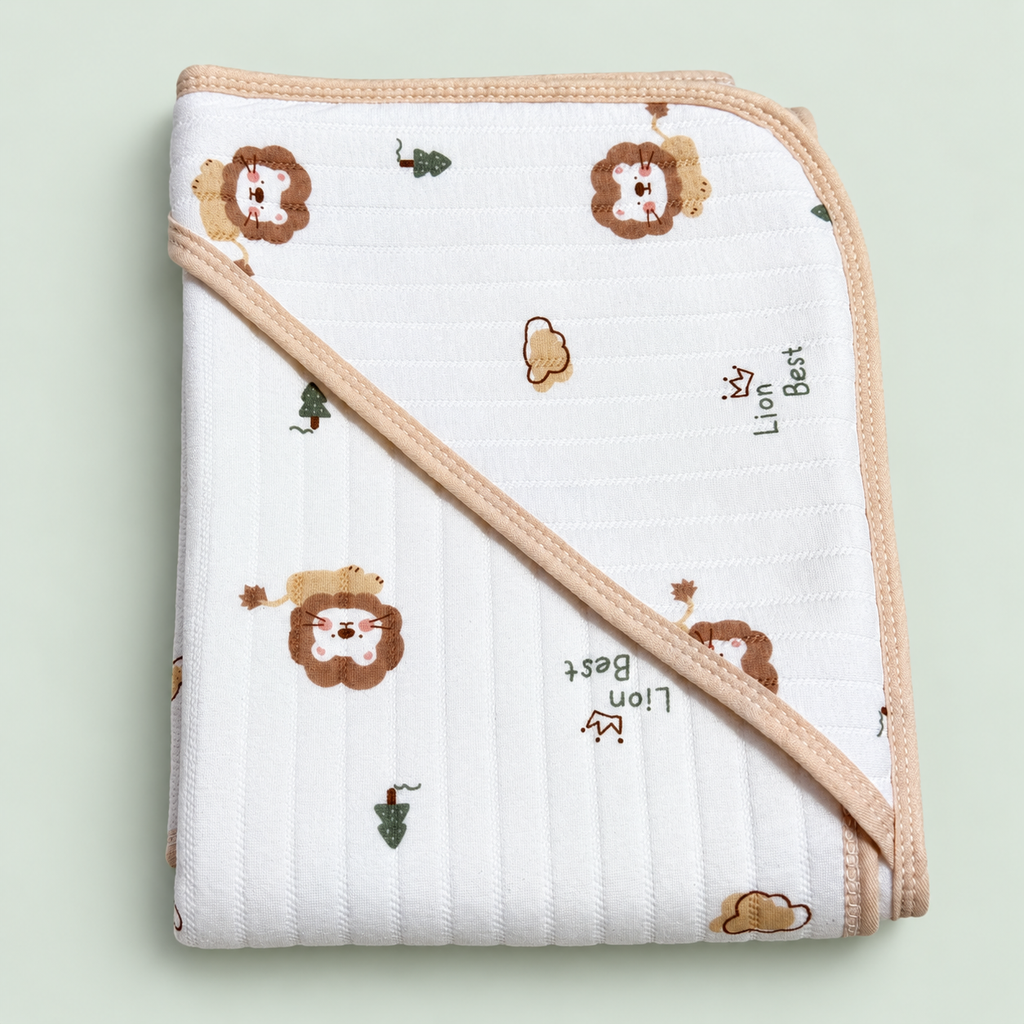 Soft Hooded Receiving Towel for Newborn Baby