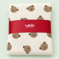 Soft Muslin Baby  Blanket | Brown Bear|