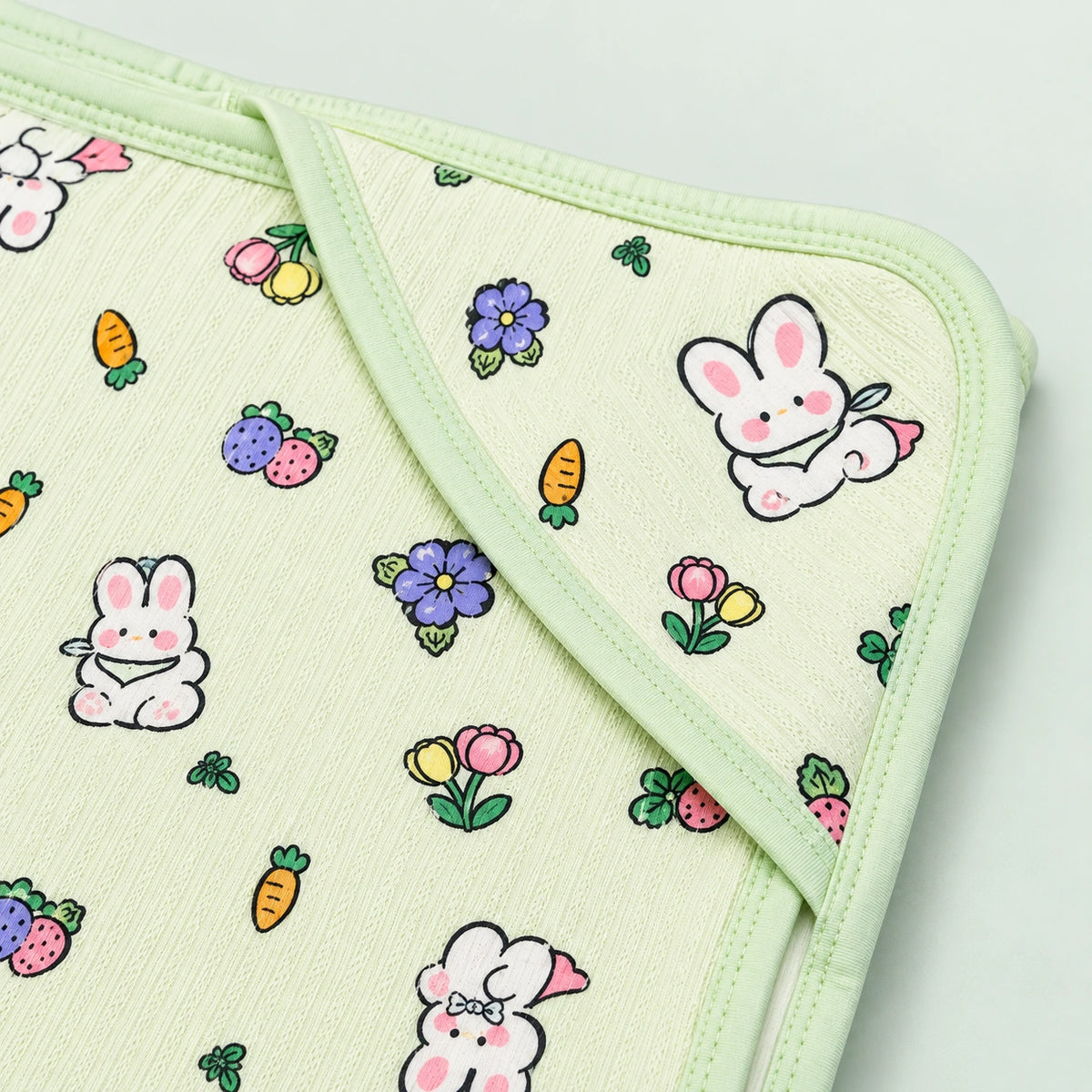 Hooded Baby Towel | Green Rabbit