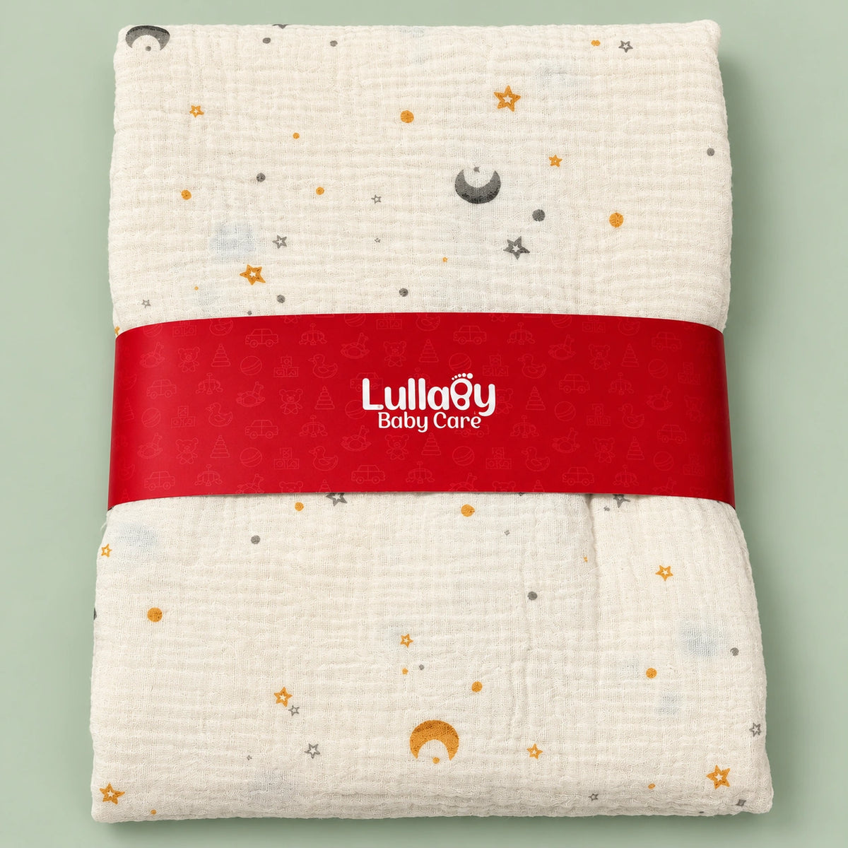 Muslin Swaddle Beige Moon – Soft & Breathable Baby Swaddle
