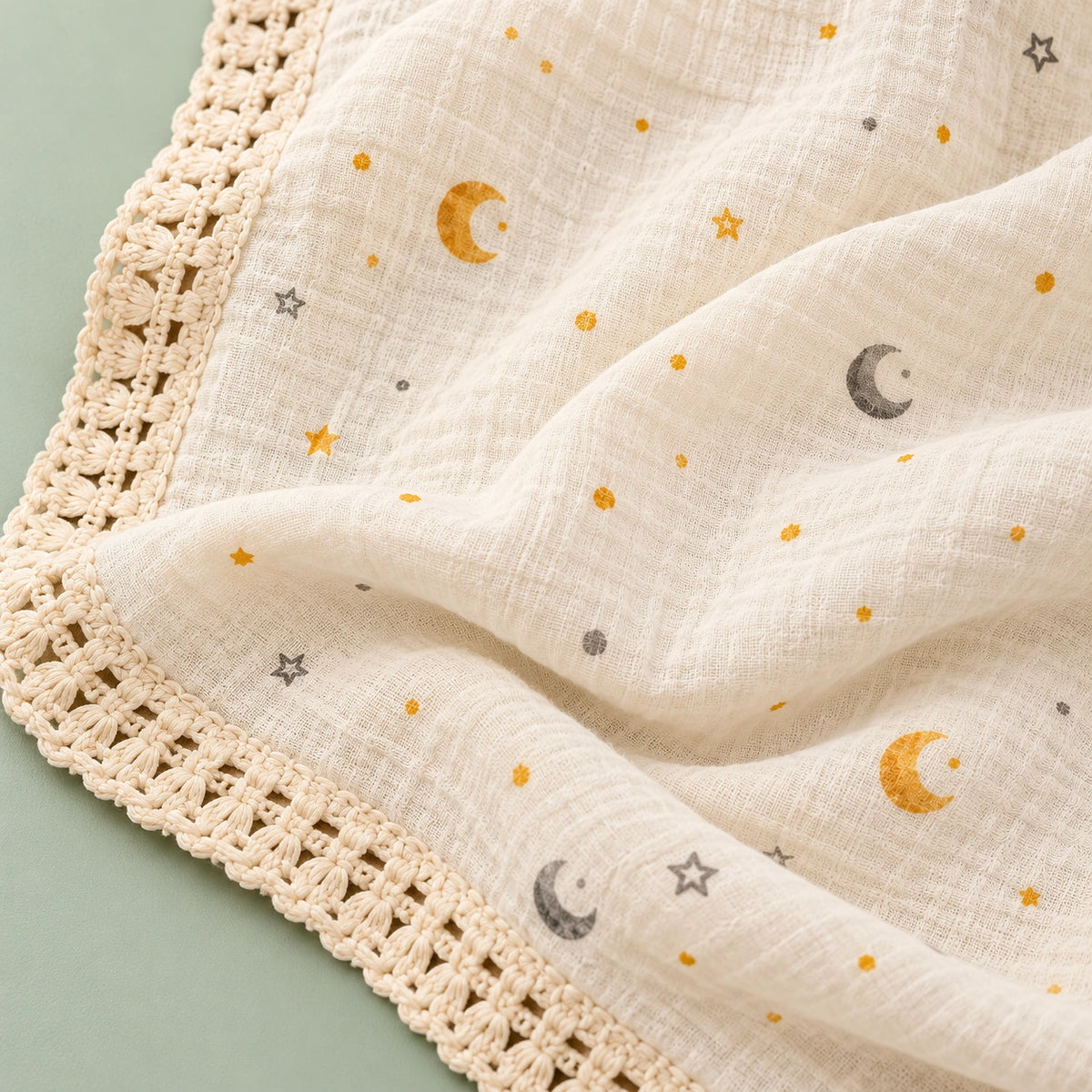 Muslin Swaddle Beige & Breathable Baby Swaddle