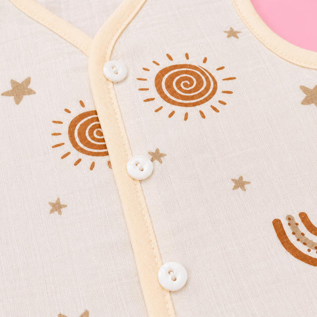 Muslin Sleevless Jabala | Rainbow| Medium | 1-3 M