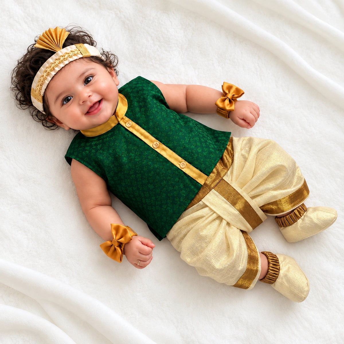 Traditional Baby Noolukettu Dress Set