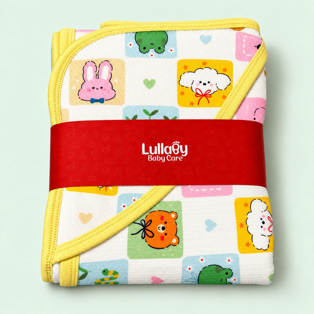 Cute Animal Print | Soft & Breathable Baby Wrap for Newborns
