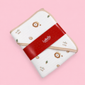 Premium Hooded Baby Wrapper | Muslin | Lion Print