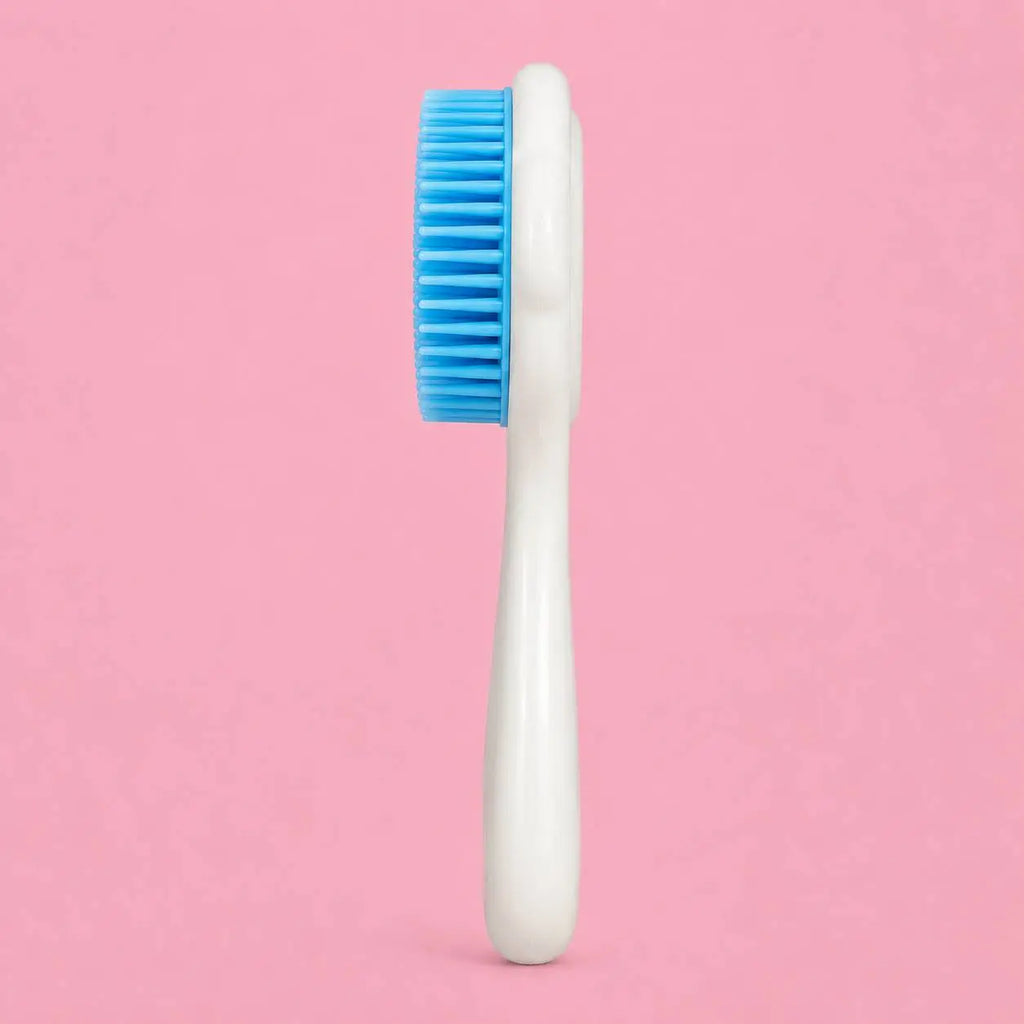 Soft Silicone Baby Shampoo & Bath Brush | Blue