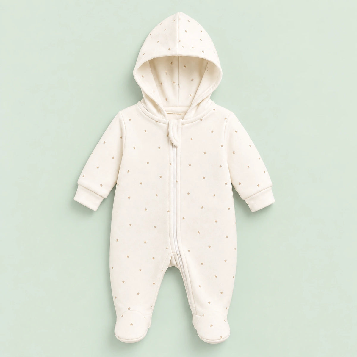 Baby Sleepsuit |Romper | Hooded | Zip | 0-3 Months