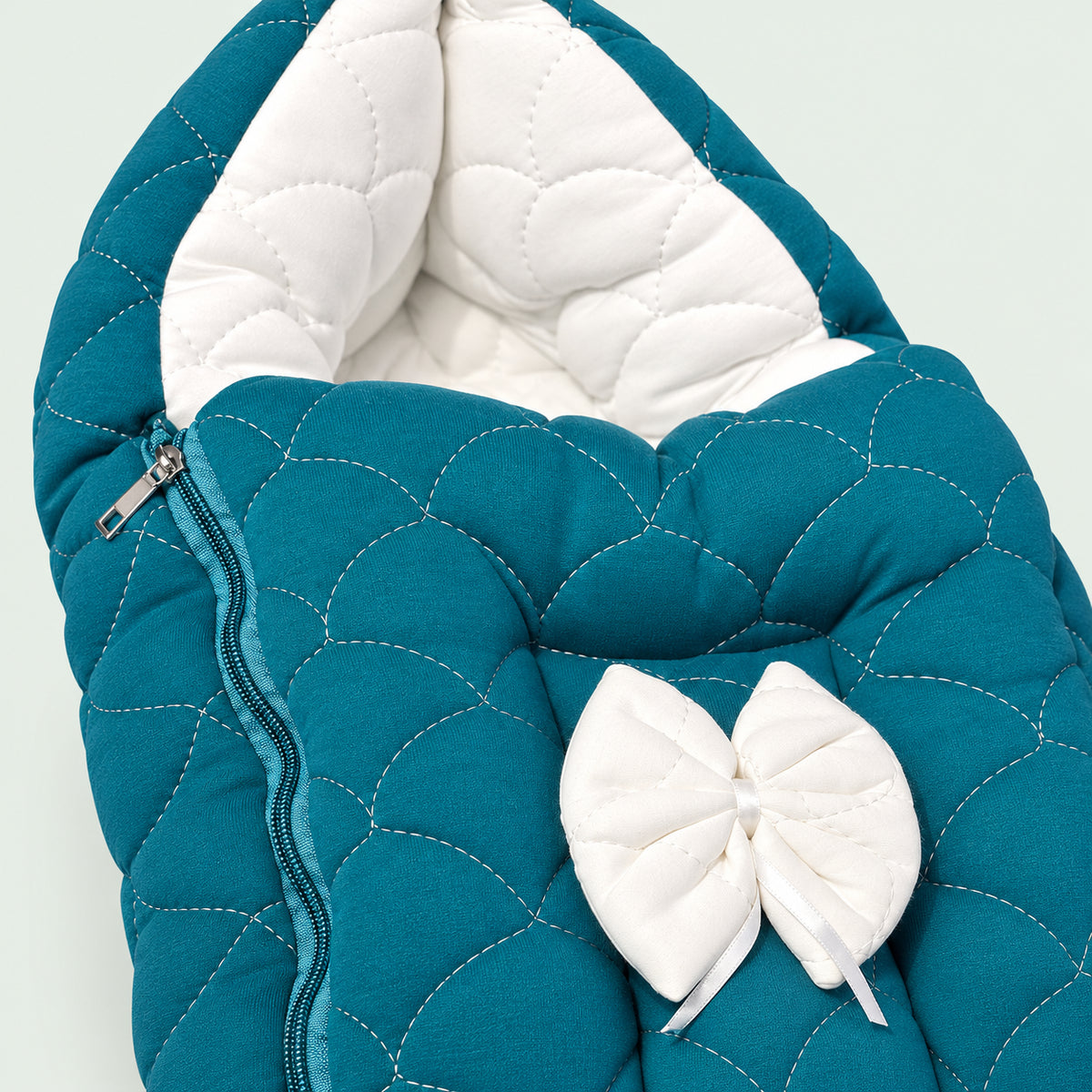 Premium Quilted Baby Carry Nest with Hood & Zip