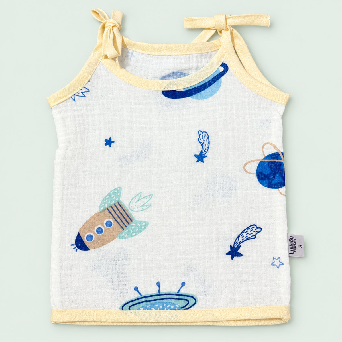 Soft Muslin Tie-Up Jabala for Newborn Baby
