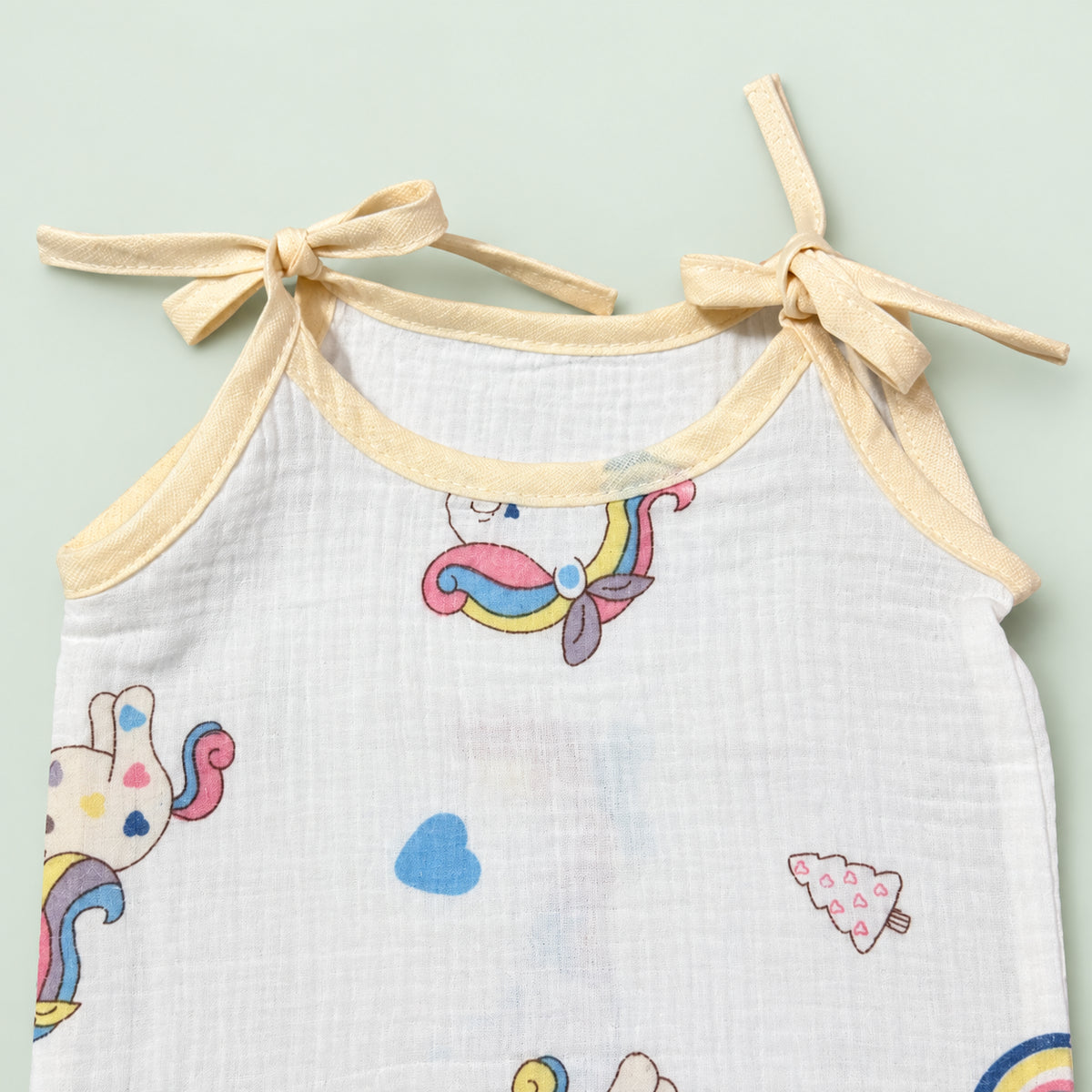 Soft Muslin Tie-Up Jabala for Newborn Baby