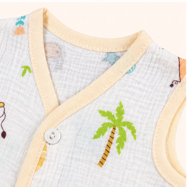 Muslin Sleeveless Baby Jabala