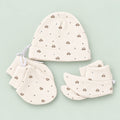 Baby Cap, Mittens & Booties Set | Turtle