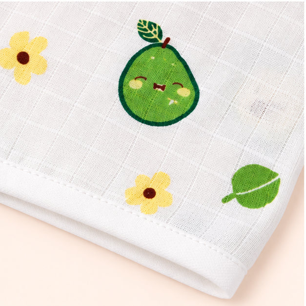 Printed Muslin Jabala for Newborn Baby