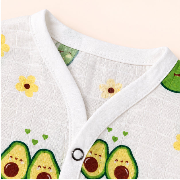 Printed Muslin Jabala for Newborn Baby