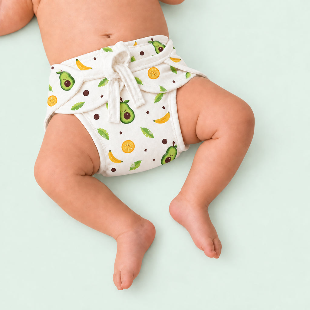 Muslin Nappies | Tie - up | Avocado