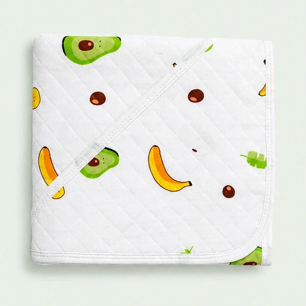 Soft Hooded Baby Wrapper| Receiving Wrap | Avocado|